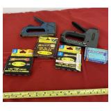 Stanley and Steel Staplers with Staples