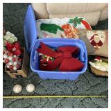 Christmas Decor with Tote and Lid