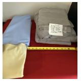 Gray King Size Flat Sheet, Fitted Sheet and Two