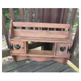 Rustic Wooden Wall Mounted Shelf