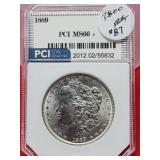 Graded 1880 Morgan Silver Dollar MS66 +