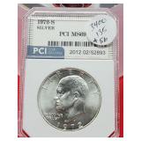 Graded1972-S Eisenhower Silver Dollar