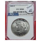 Graded 1923-S Peace Silver Dollar