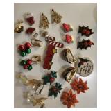 Christmas Pins & Earrings