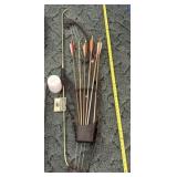 Bear Archery Bow and Arrows with Tips