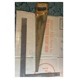 Hand Saw and Carpenters Square