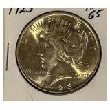 1923 Peace Silver Dollar
