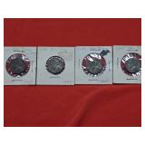 4 1943-S-P Silver War Time Nickels