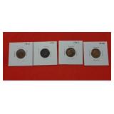 1-1901 Indian Head Penny 2-1902  Indian Head