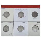 6-1912-D Liberty Nickels