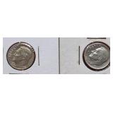 2-1959-D Roosevelt Silver Dimes