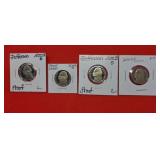 1-2002s Jefferson Nickel Mint Proof 3-2003s