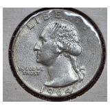 1964-D Washington Silver Quarter