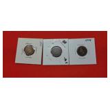 3-1899 Indian Head Pennies