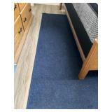 Blue area rug 60" x 83" with One Corner