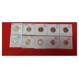 10-1961-1963 Lincoln Proof Pennies