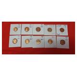 10-1970S-1971S Lincoln Proof Pennies