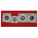 1-2004s Jefferson Nickel Mint Proof 3-2005s