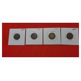 4-1897 Indian Head Pennies