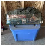 11X10ft Hex Family Dome Tent with Sleeping Bag &