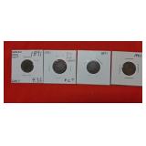 4-1891 Indian Head Pennies