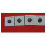 4-1893 Indian Head Pennies