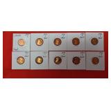 10-1970S Lincoln Proof Pennies