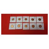 10-1975-1976s Lincoln Proof Pennies