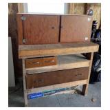 Wood Cabinet 42"X30"X15" and Wood Work