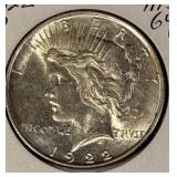 1922-D Silver Peace Dollar