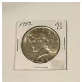1922 Peace Silver Dollar