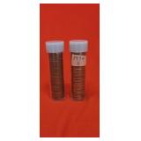 1973D Penny Roll 1974S Penny Roll