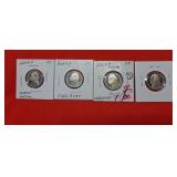 4-2004s Jefferson Nickel Mint Proof