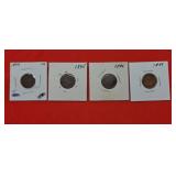 2-18951-18961-1887 Indian Head Pennies