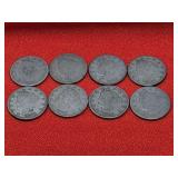 8 Various Date Liberty Nickels