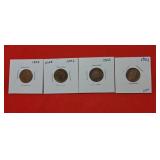 4-1902 Indian Head Pennies
