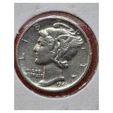 1942-D Mercury Dime