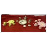 Popular Imports 1997 Clock, Corn and Flower Mini