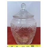 Anchor Hocking Sandwich Clear Glass Cookie Jar