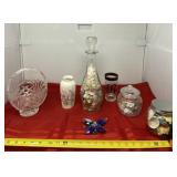 Vase, Glass Basket and Sea Shells