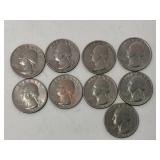 9  1976 Bicentennial Quarters