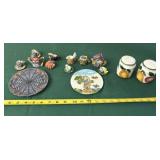 Spring Tea Set and a Halloween Tea Set with Salt