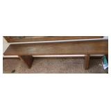 Wooden Bench 61" x 9.5"