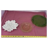Decorative Flower and Small Platters