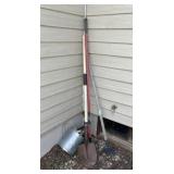 Shovel, Rake, Hoe, and Watering Can