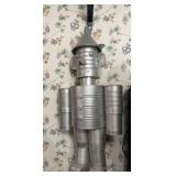 The Tin Man made of Cans and a Funnel. 25" tall.