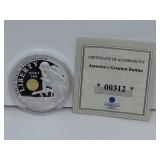 World War II D-Day Invasion Coin Silver Plate