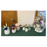 Decorative Glassware with Floral Decor