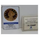 1866 Liberty Head Eagle Replica Layered in 24k