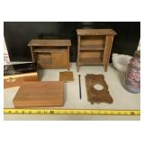 Wolf Cedar Box, Small Vintage Wood Dollhouse